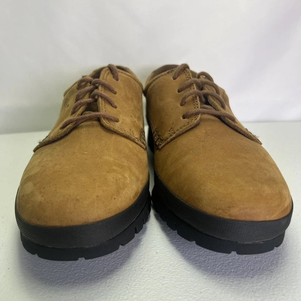 Timberland Concourse Bucks Waterproof Oxford Shoes Men's Size 9 M Tan Nubuck